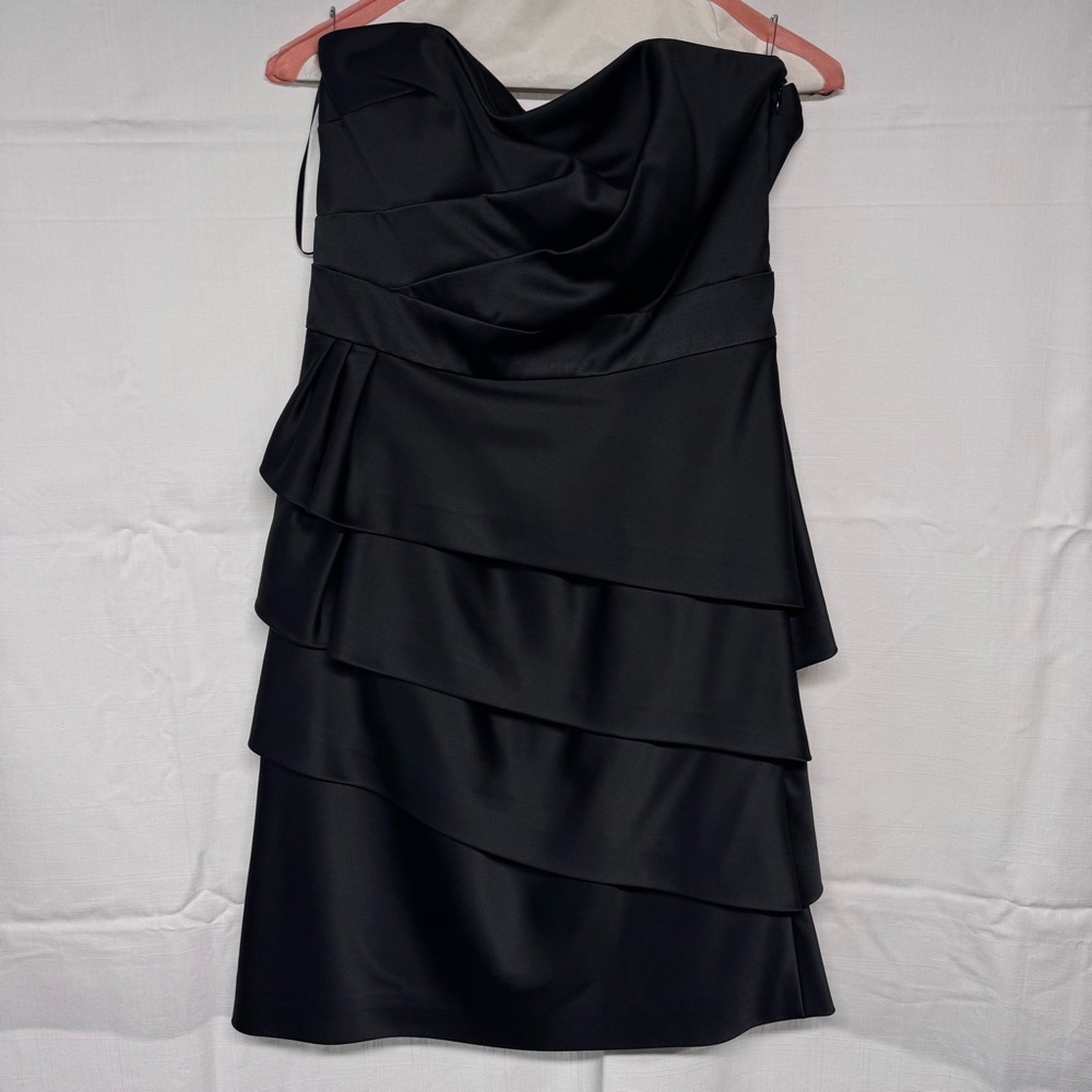 White House Black Market Strapless Black Dress
